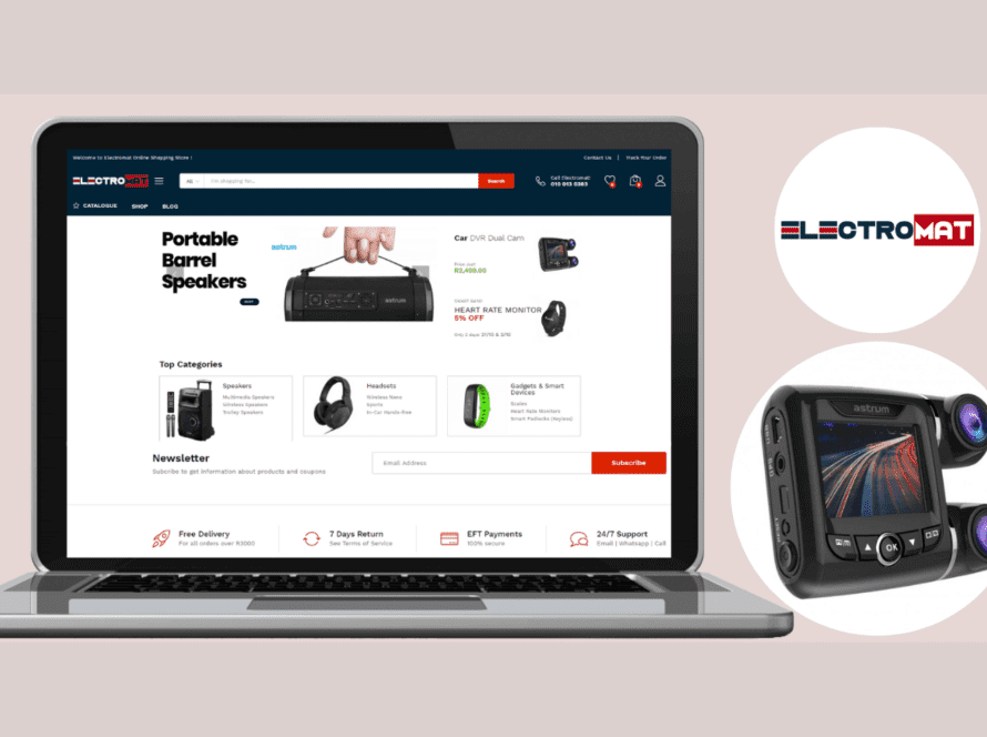 Electromat website development by Virtual Work Manager