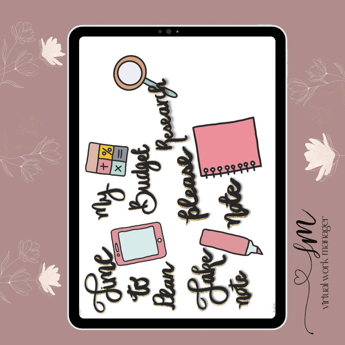 Cute Stickers Set 1 4 Cute Stickers Set 1 - Image 4