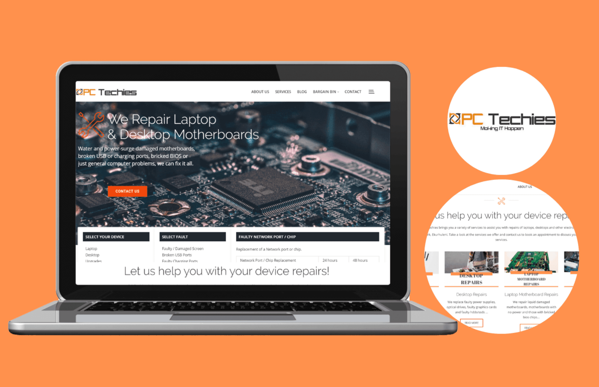 Website Development: PC Techies