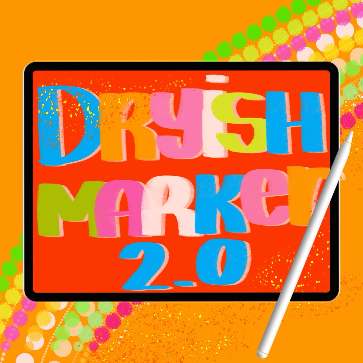 Dryish Marker02 Lettering Brush