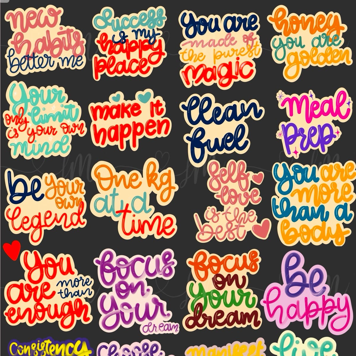 Inspired Gloss Stickers 2 Inspired Gloss Stickers - Image 2