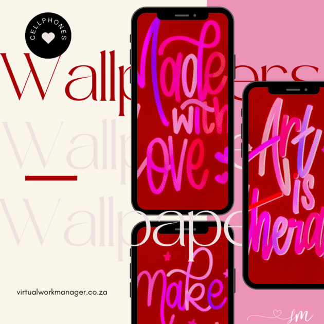 Neon Lettering Art Phone Wallpaper