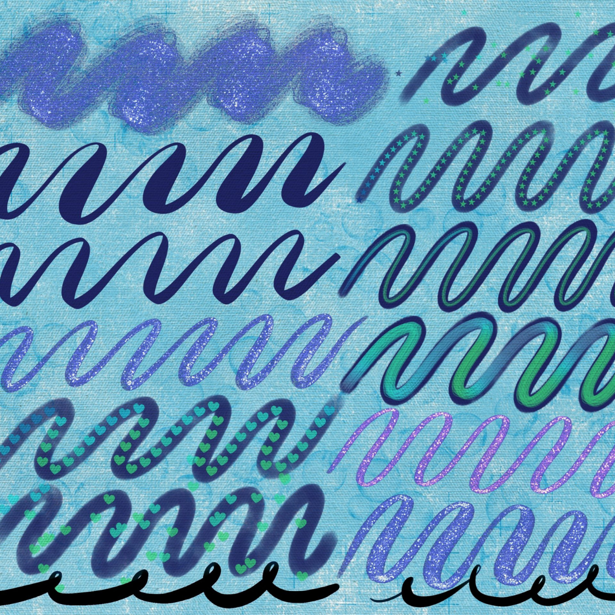 Virtually Creativ Sweet Lettering Pack – 12 Procreate Brushes 2 Sweet Lettering Pack