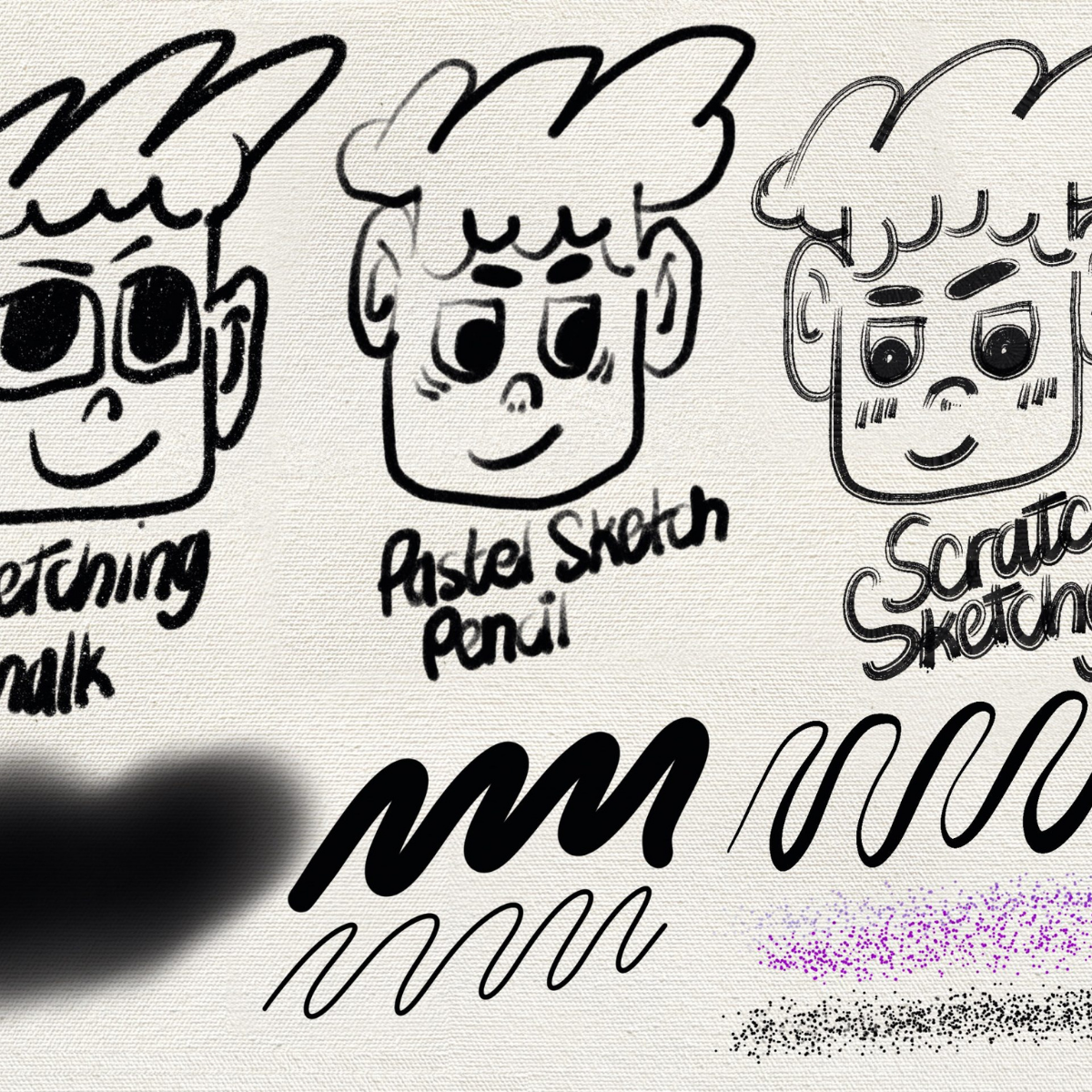 VC Whimsical Brushset for Procreate Character & Concept Art 6 Whimsical Brushset