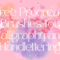 ✨ Free Handlettering Brushes for Procreate + Exclusive Creative Freebies!