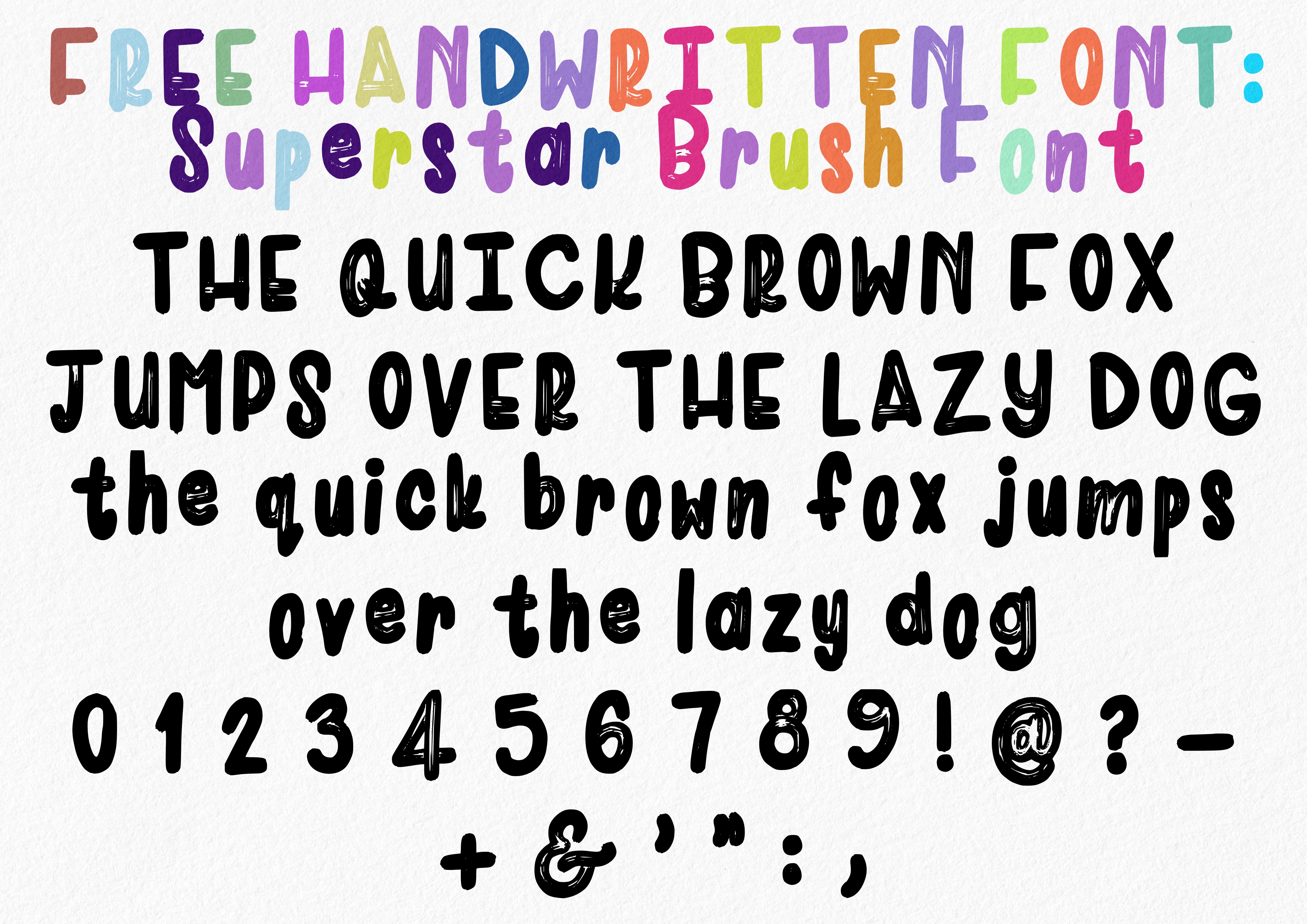 Superstar Brush Font