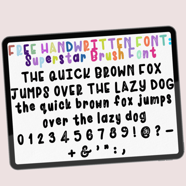 Superstar Brush Font